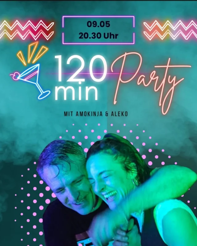 Unsere Mai Edition der 120 Minuten Party steht an.. 

Freut euch auf einen bunten Genremix. 

Am Freitag pünktlich um 20.30 Uhr eröffnen wir den Dancefloor..

Wir haben eine Mischung aus unbekannten und altbekannten Songs im Gepäck und lassen uns gerne von euren Wünschen hier unter dem Post beeinflussen.

 

Das Personal ist ready wir hoffen ein paar von euch auch. 

Liebe geht raus. 

#120minutenparty
#zusammenmachtesmehrspass
#dancelikenobodyiswatching